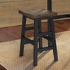 Alaterre Furniture Pomona - Wood 26" Counter Stool with Metal Legs AMBA2120M